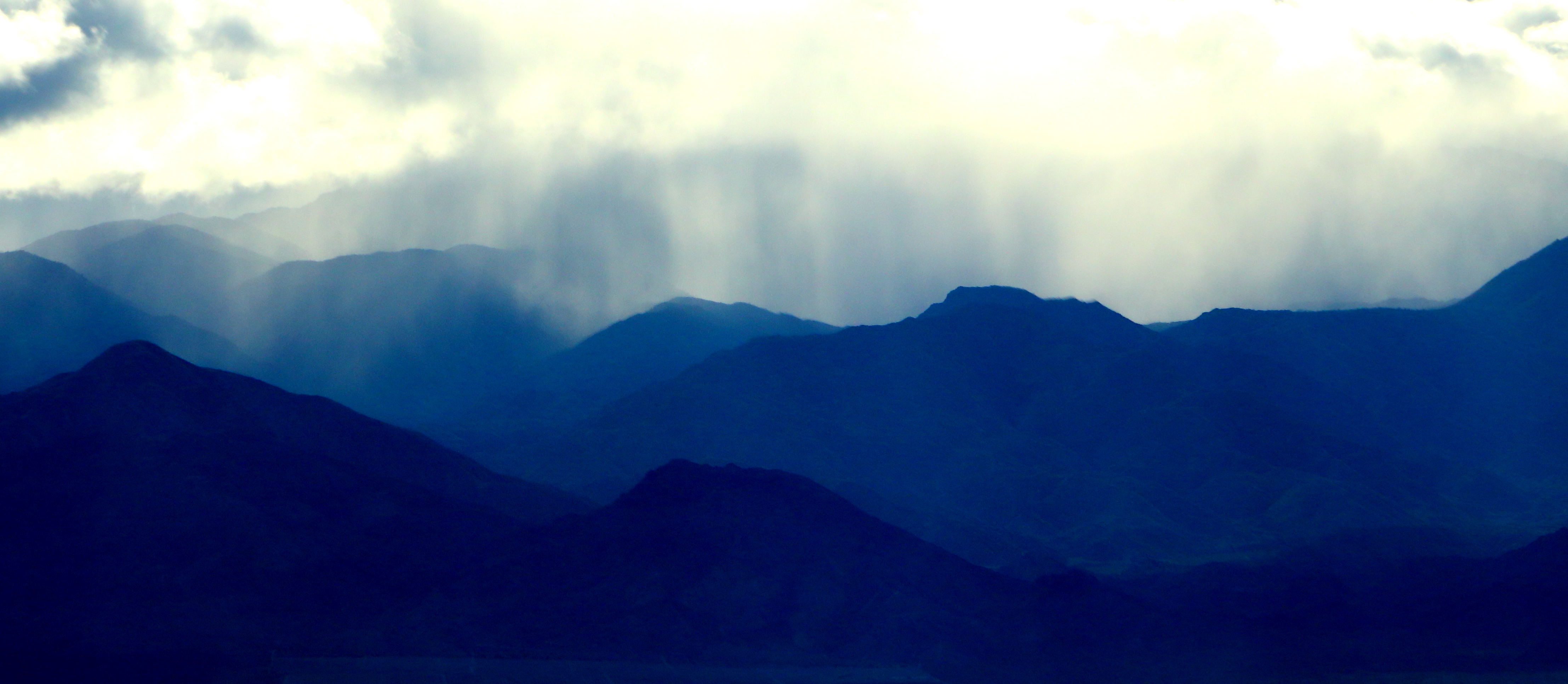mountains with hair on fire